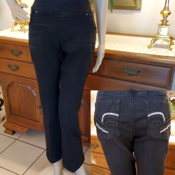 The Pioneer Woman Embroidered Bootcut Jeans - Black - Picture 1 of 8